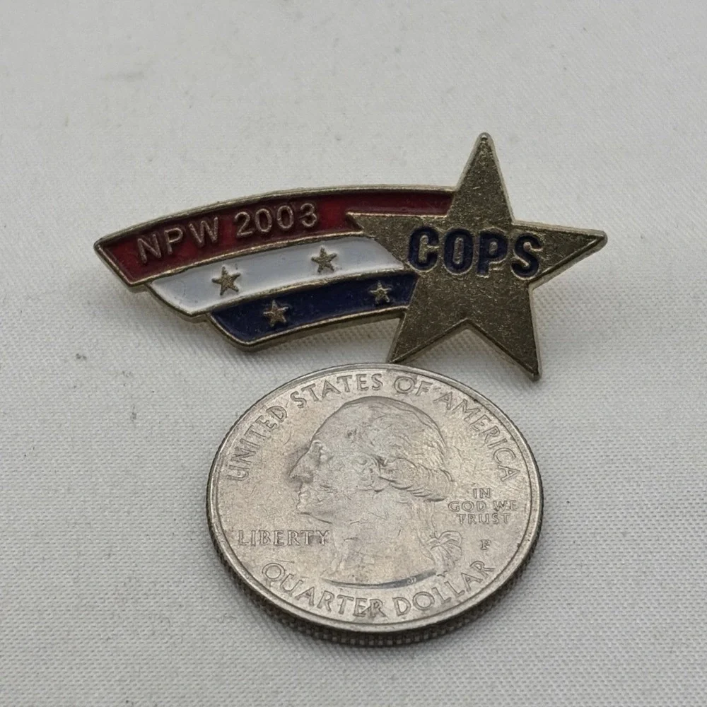 2003 NPW National Police Week Concerns Of Police Survivors Star Lapel Hat Pin